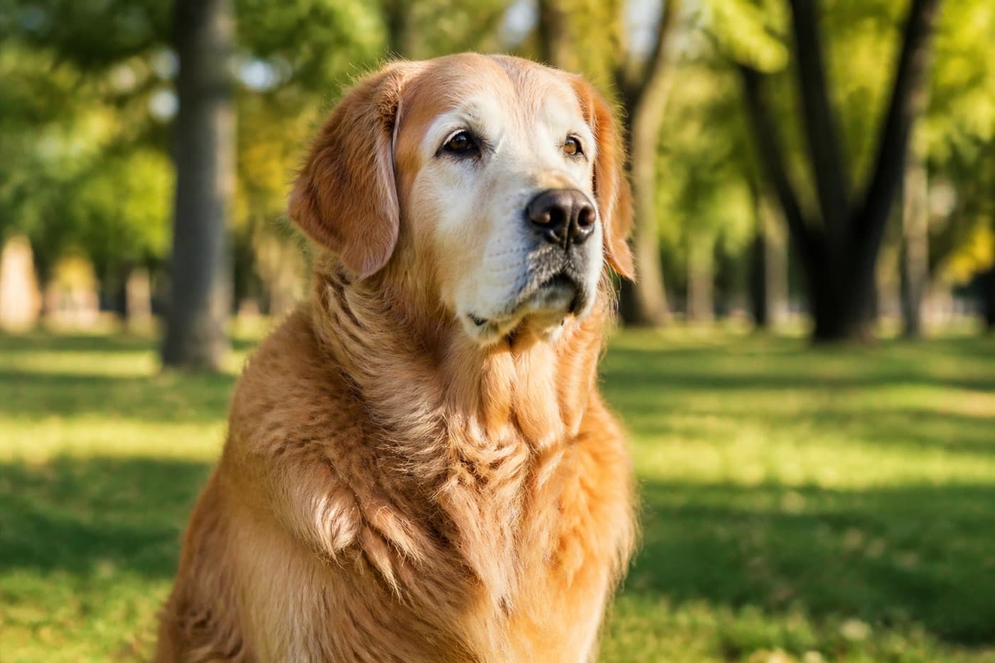 Senior mixed-breed dog resting on a porch, Animals Details